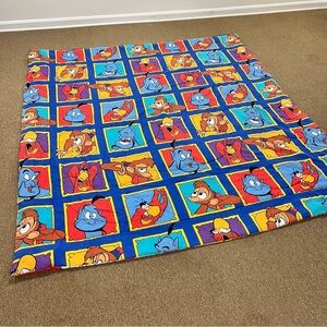 Vintage Rare Disney Aladdin 85”x76”” 90s Comforter Reversible Comforter Blanket